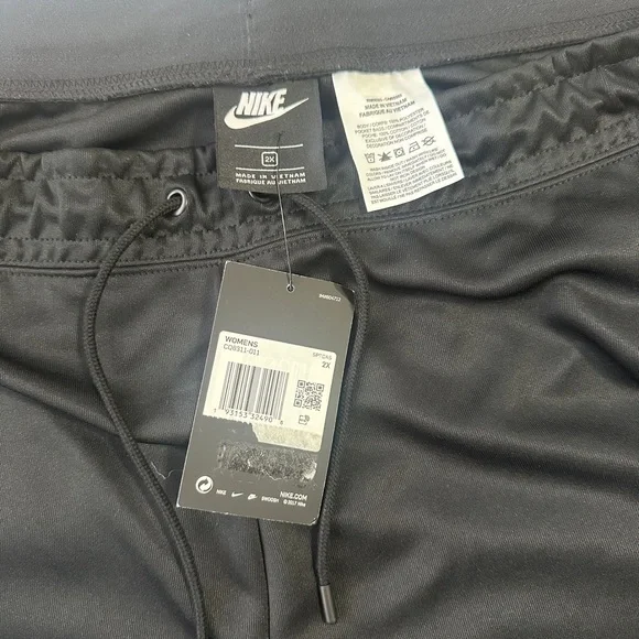 Nike Black Women's Track Pants with Gold Detail - Picture 3 of 4